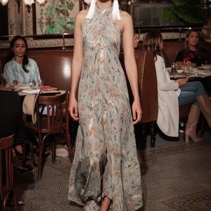 Johanna Ortiz tropical dress. Runway resort 2019